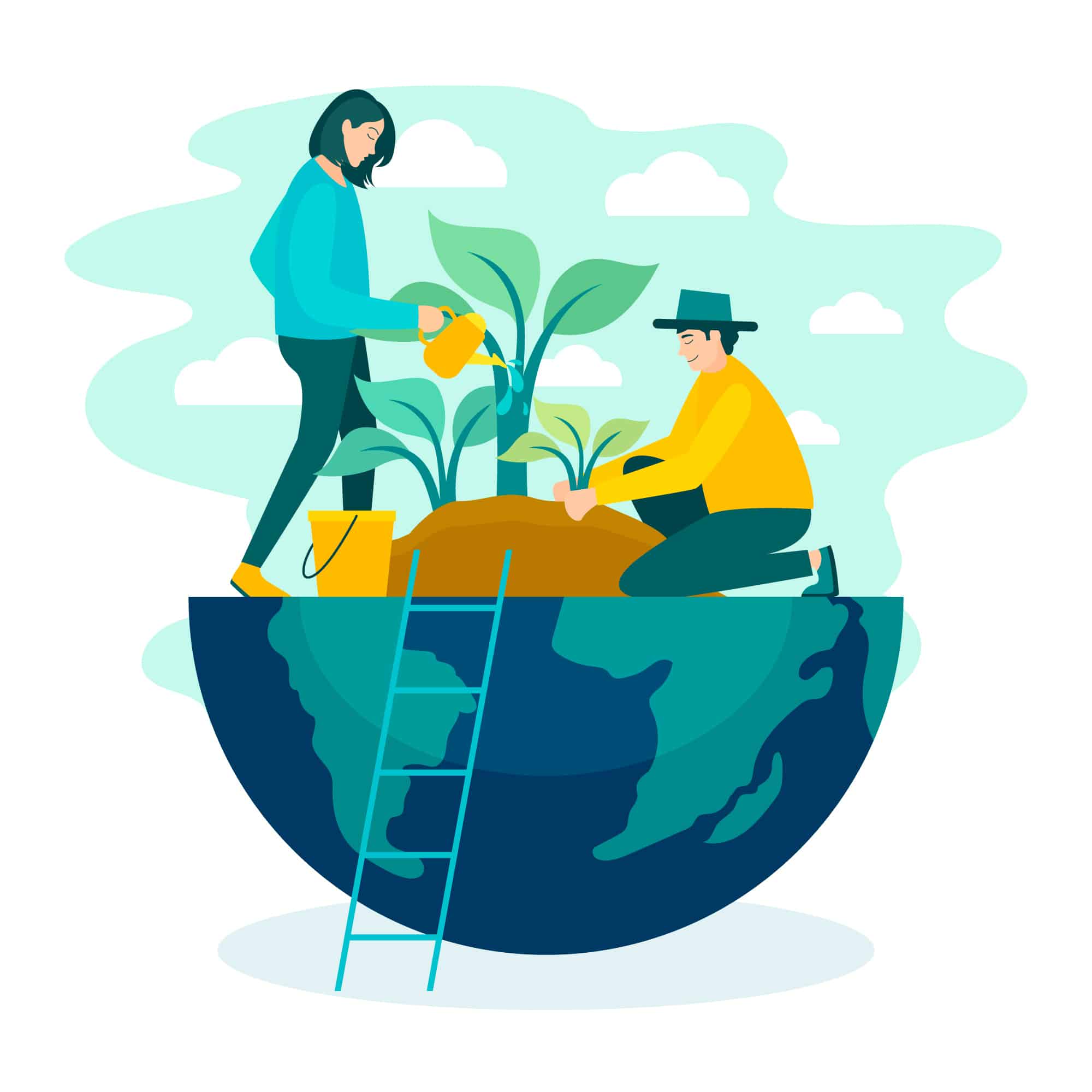 plantación de árboles