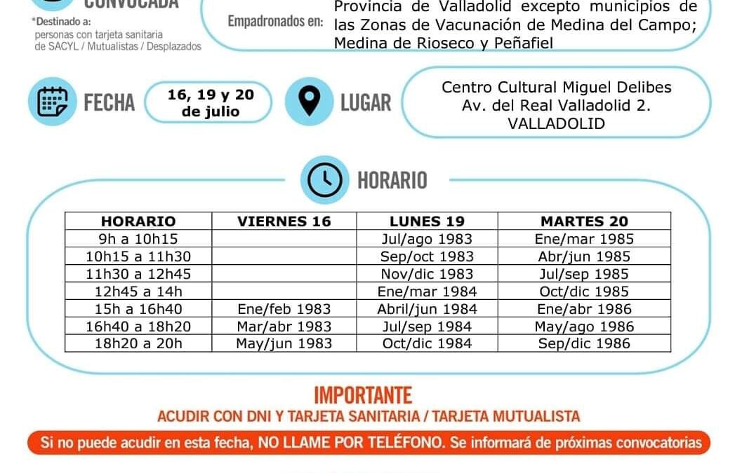 Vacunación covid19 nacidos años 1983 a 1986