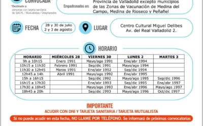 Vacunación covid19 nacidos 1991 a 1997