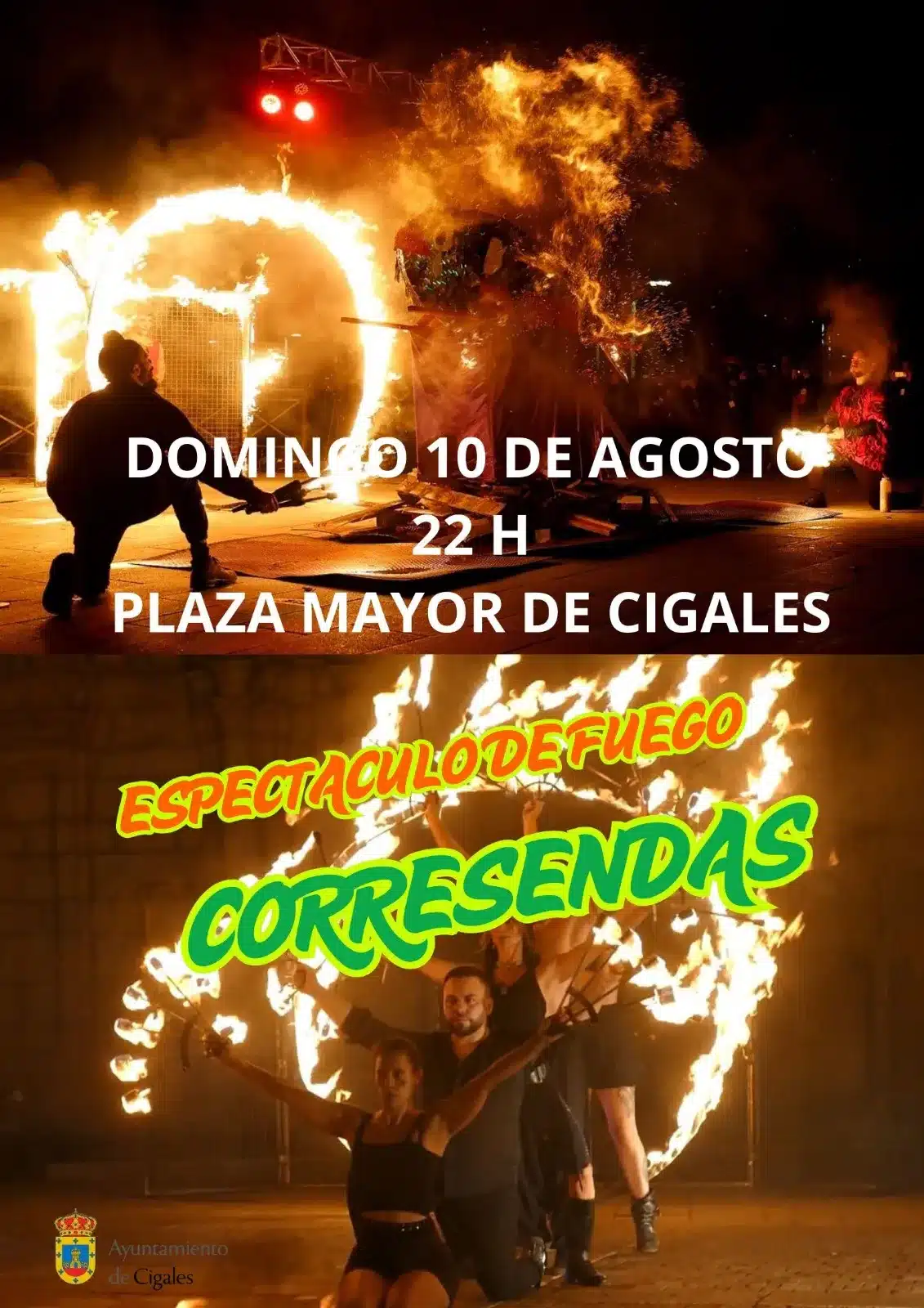 Espectáculo de fuego Corresendas