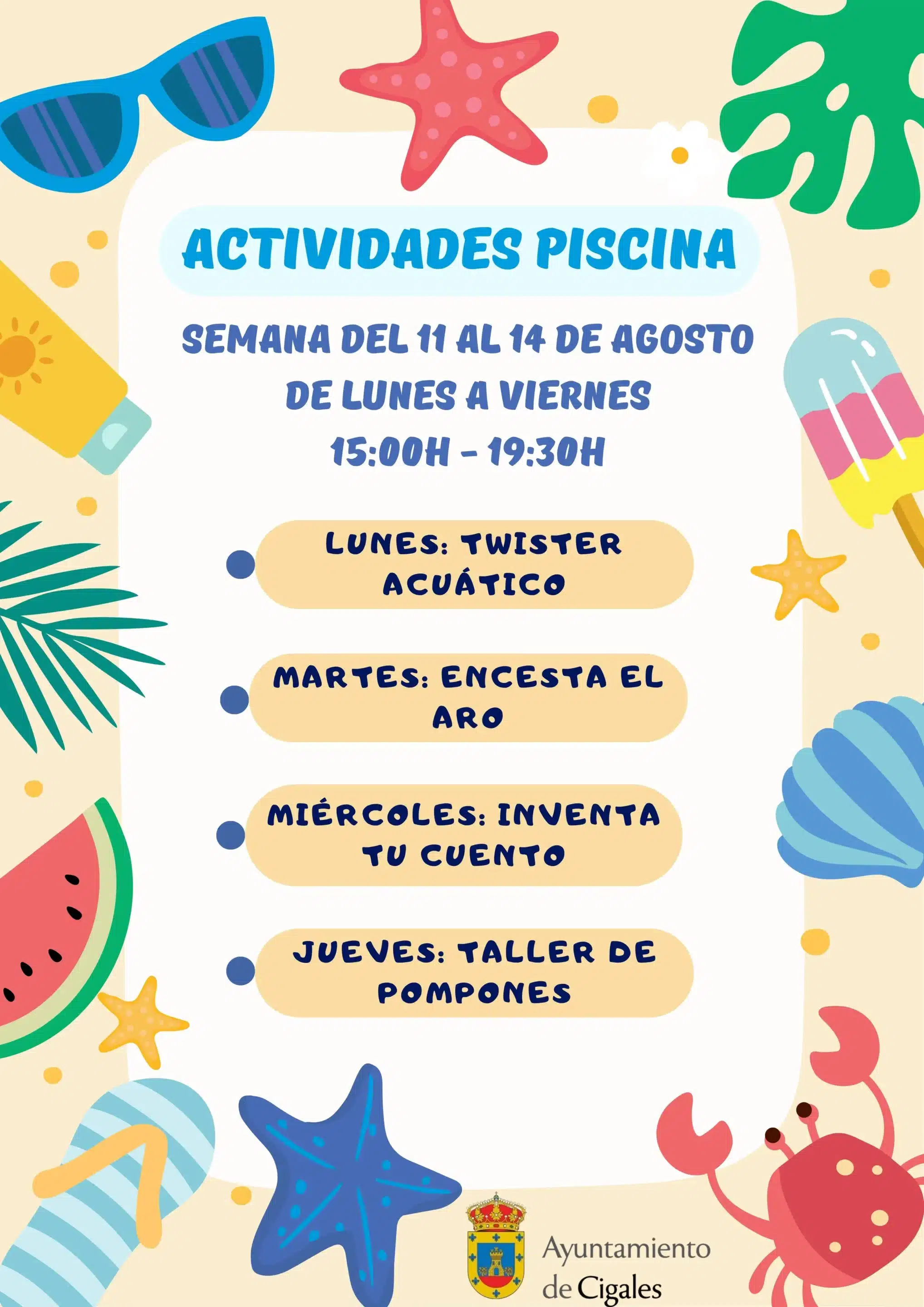 Actividades piscina