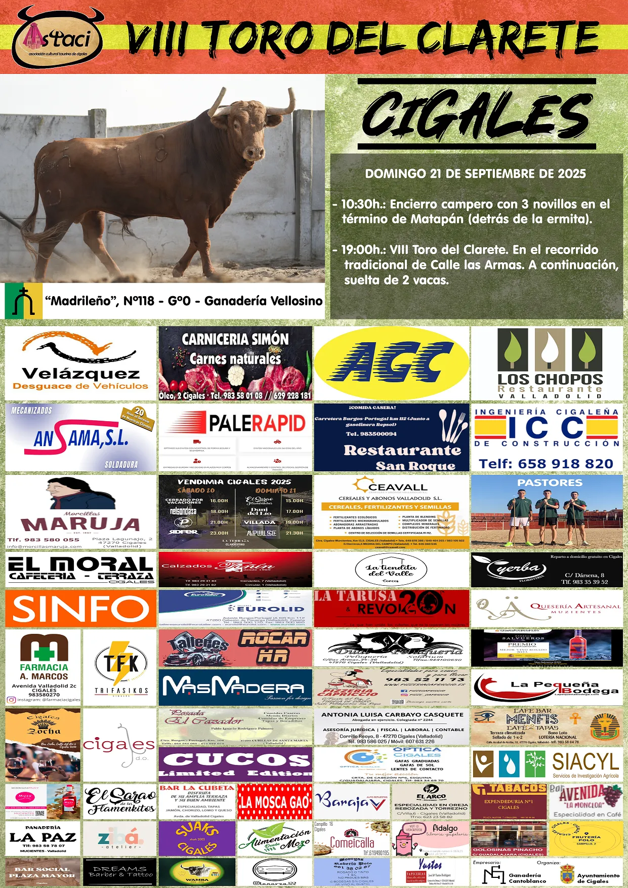 Cartel Cigales Toro Clarete 2025
