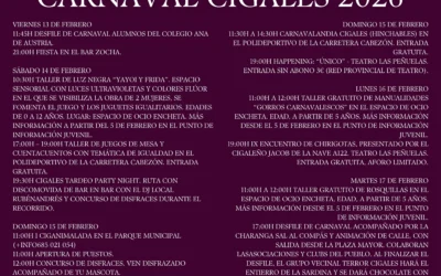 Programación Carnaval 2026 en Cigales